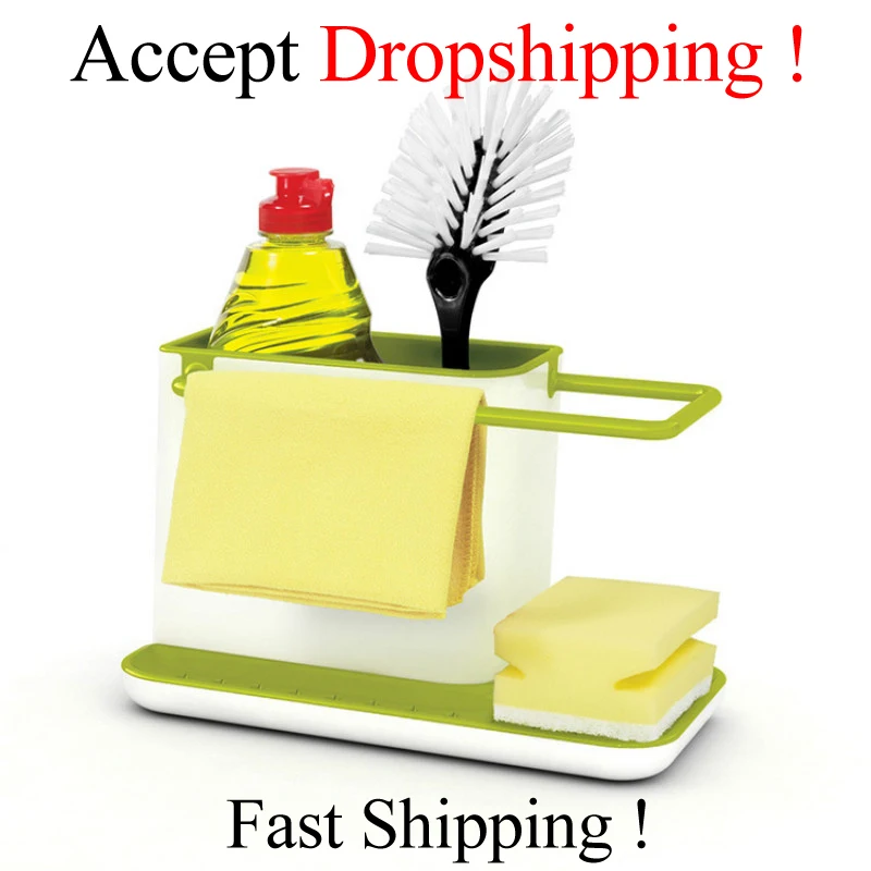

Kitchen Sink Organizer Draining Rack Sponge Holder Dishwasher Sink Organiser Utensils Towel Rack