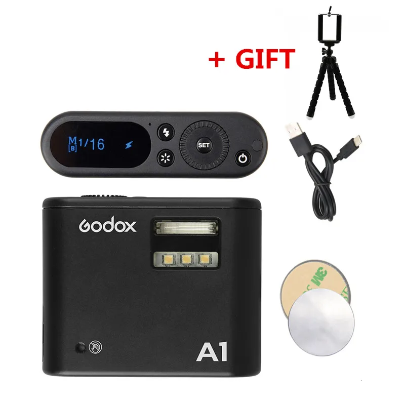 In Stock Godox A1 Smartphone Flash System 2.4G Wireless Flash Flash Trigger Constant Led Light