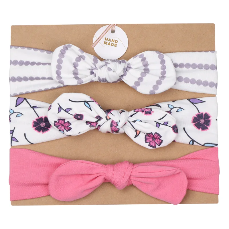 Instagram 3 шт./компл. красивый бант; эластичные повязки на голову для маленьких девочек; повязка на голову для детей Tuban Детские аксессуары для малышей Набор для волос
