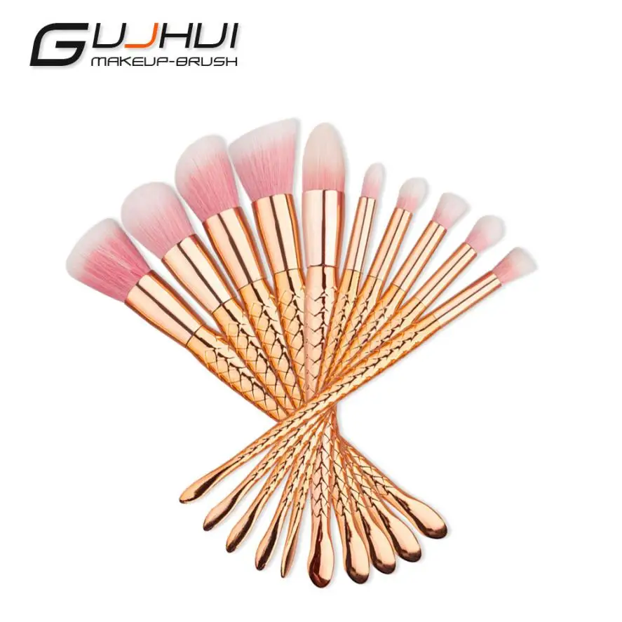 

Beauty Girl 2017 10PCS Make Up Foundation Eyebrow Eyeliner Blush Cosmetic Concealer Unicorn Brushes Dropshopping