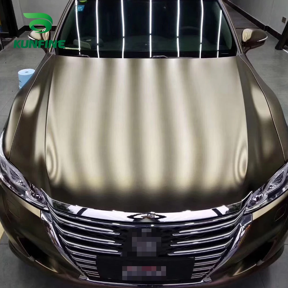 Car Vinyl film Body Sticker Car sticker Electro-optic Golden brown (4)