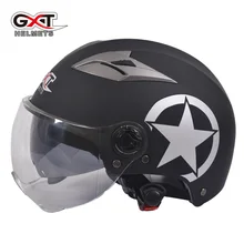 GXT мотоциклетный скутер шлем для верховой езды для мужчин и женщин мотоциклетный шлем для верховой езды двойные защитные козырьки объектива скутер мотоциклетный шлем