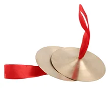 1 пара медных тарелок детский музыкальный инструмент игрушки Новое поступление Металл Раннее Образование ребенок