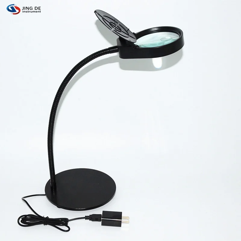 

Used for maintenance diagnosis 10 times magnifying glass with LED lights adjustable brightness jade jewelry observation tool