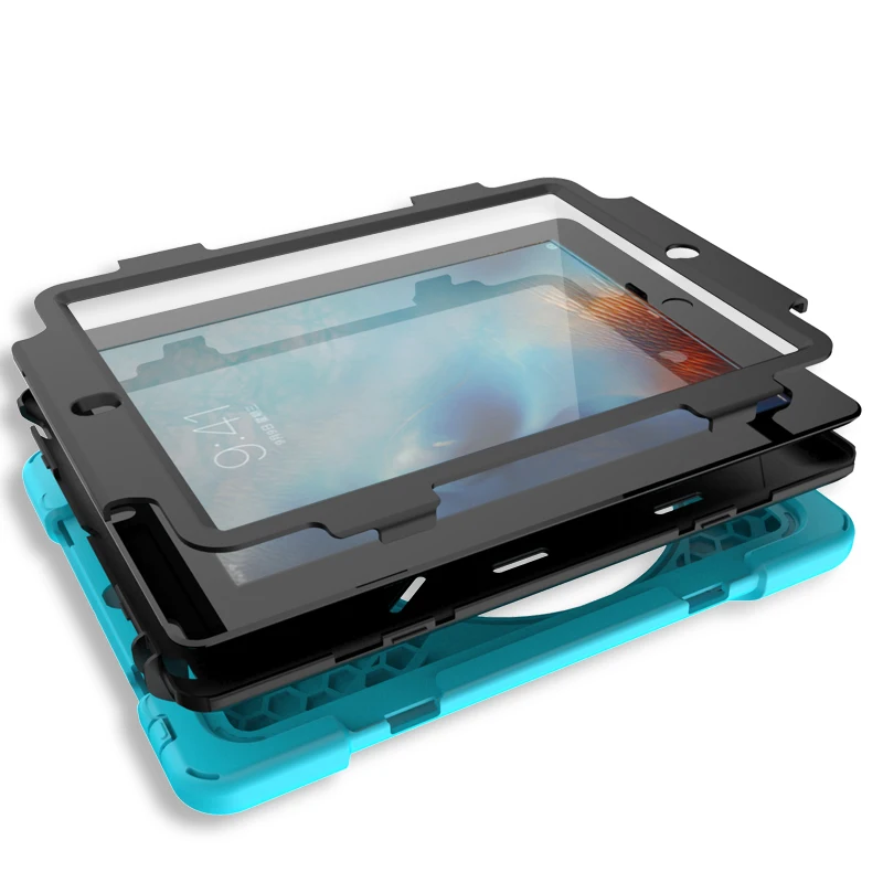 Чехол для Apple iPad 2 3 4 безопасная детская Броня ZAIWJ мягкий ударопрочный Силикон +