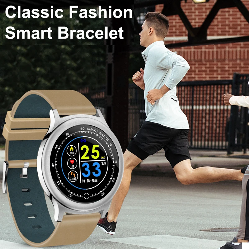 

Smart Watch Q28 1.54 Large Screen Fitness Reminder Message Push Sleep Monitor Bracelet IP68 Swimming Pool Long Standby Bracelet