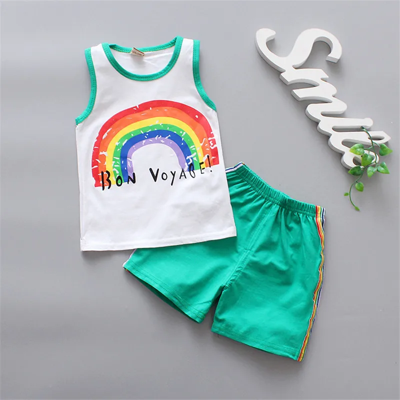 BibiCola Baby Boys Clothing Sets 2018 Summer Toddler Boys Sport Suit