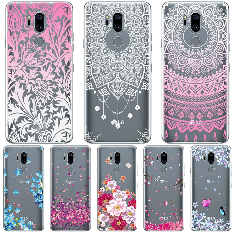 

Phone Cases For LG Q8 2018 Q7 G7 Q6 G6 Q Stylus V20 Case For LG G6 Mini Q7 Plus Cover Transparent Painted Silicone Soft Bumper