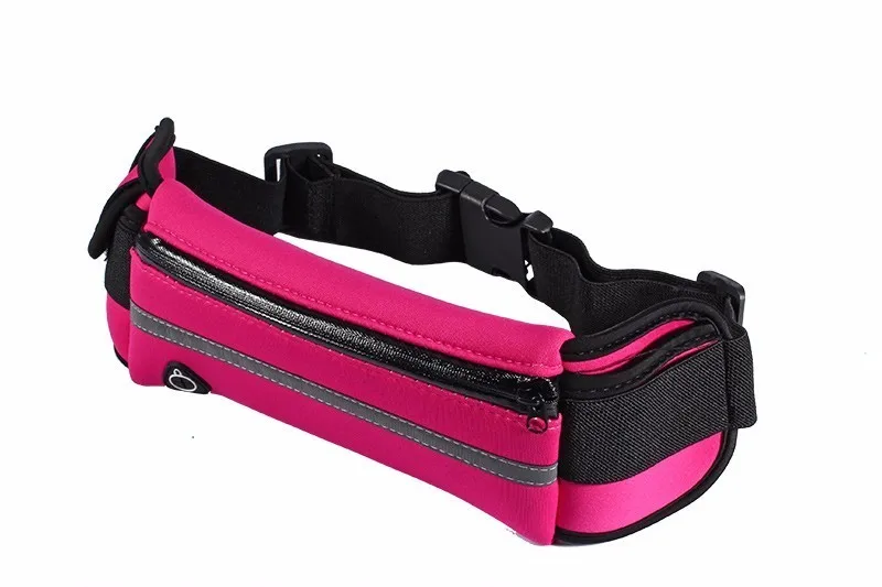Универсальная спортивная Водонепроницаемый поясная Спортивная поясная сумка телефонные чехлы для meizu m3s u10 m3 m2 m3 note pro 6 mx6 u20 mx5 mx4 m3e pro - Цвет: Hot Pink