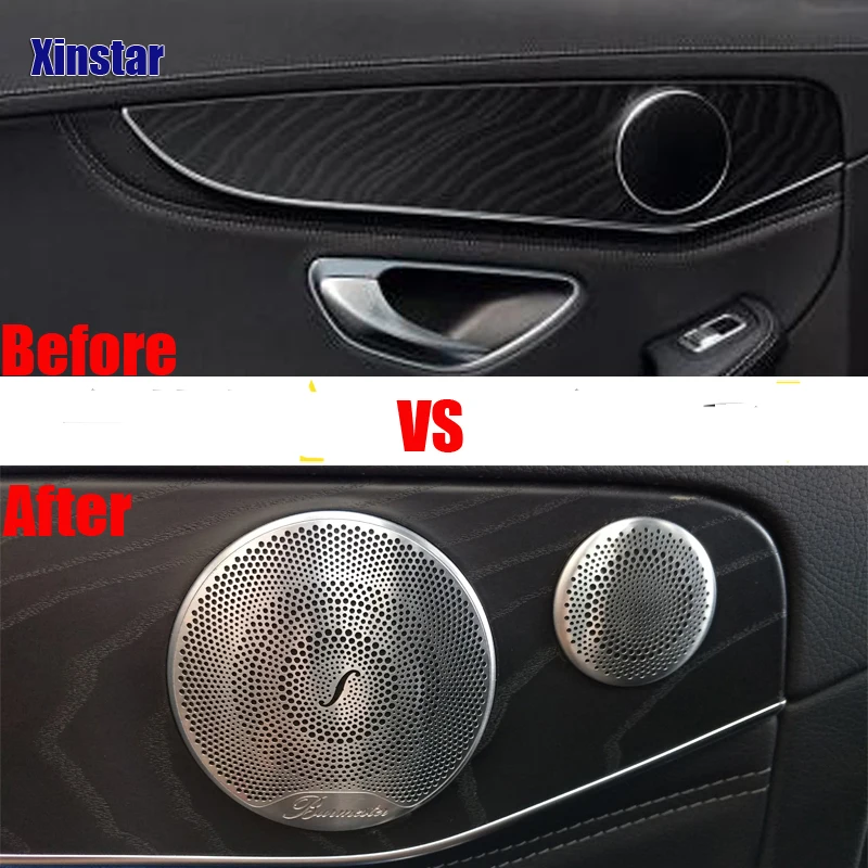 Car audio speaker door trim covers for Mercedes Benz AMG to C Glass E Glass W213 W205 GLC200 260 300L