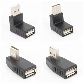 

Left/right/below/above angle 90 degree USB 2.0 A Male Female Adapter Connecter for Laptop PC Durability and Stable Performance