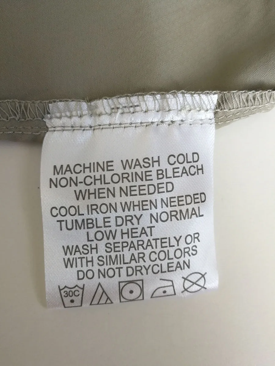 wash label