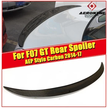 

Spoiler extension wing True Carbon fiber P style Fits For BMW F07 GT 5 series 535i 550i 535iGT 550GT wing Rear Spoiler 2014-2017
