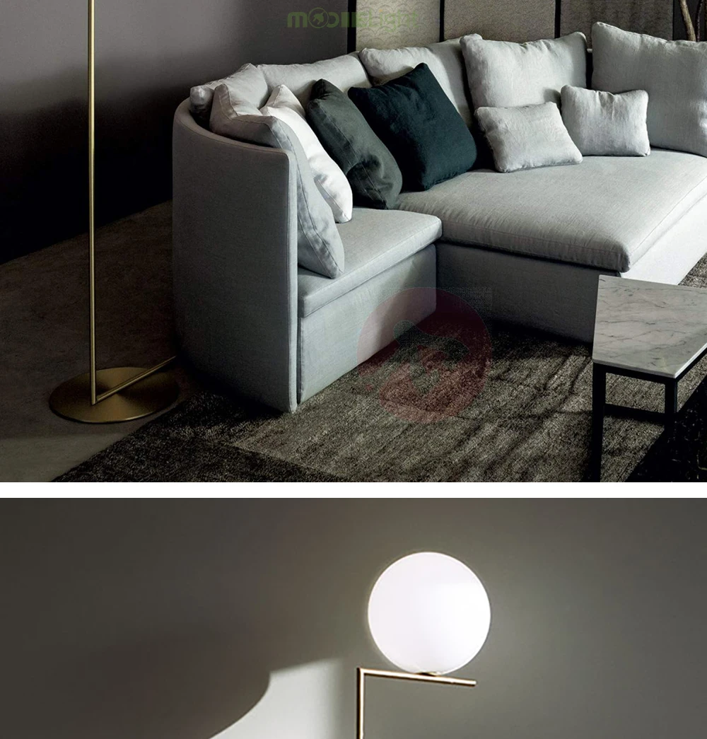 Mooielight Modern Replica Floor Lamp For Living Room glass ball LED Table Lamp For Bedroom Bedside Decoration Table Lamps