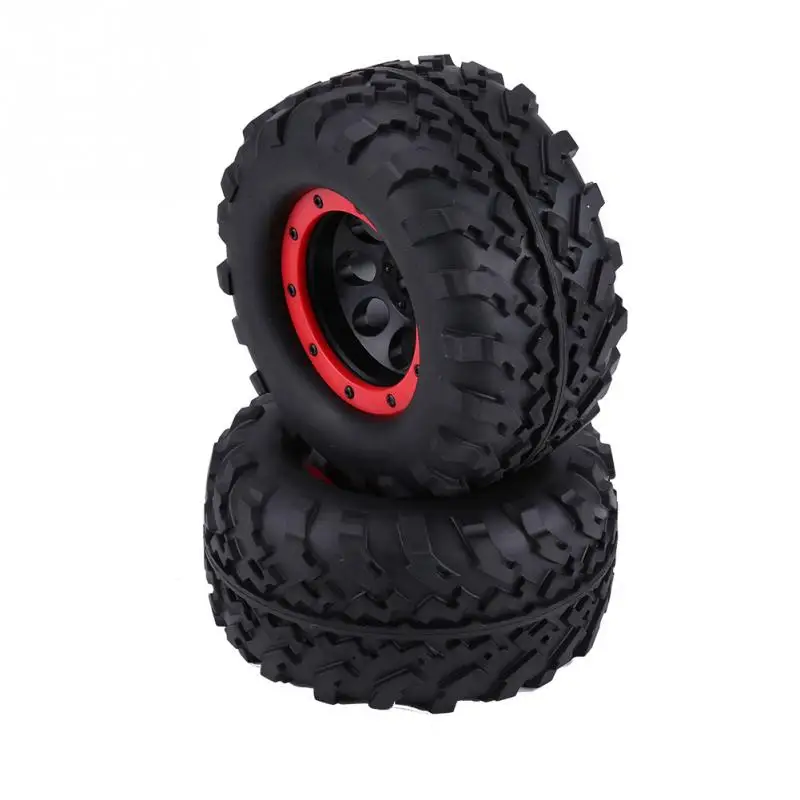 RC Car Parts Rubber Tires With Hubs Tires Tyres + Plastic Metal Wheel