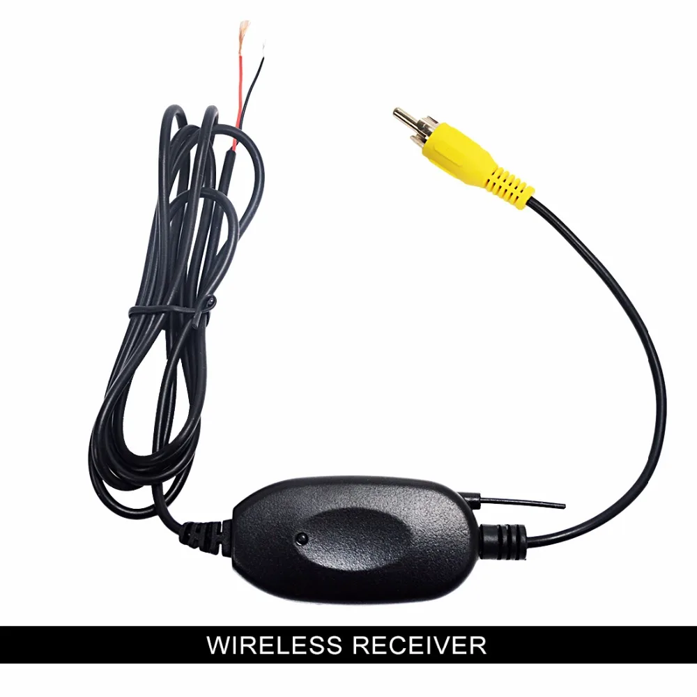 2.4G Wireless Video Transmitter Receiver Kit for Car Rear View Camera and DVD Monitor Screen Reverse Backup Rearview Cam gopro car mount