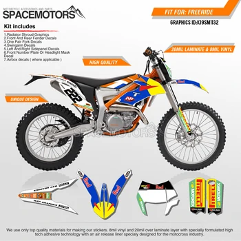 

MotoSpace Customized Team Graphics Backgrounds Decals 3M Custom Stickers For KTM FREEIDE 2012 2013 2014 2015 2016 2017-2019 132