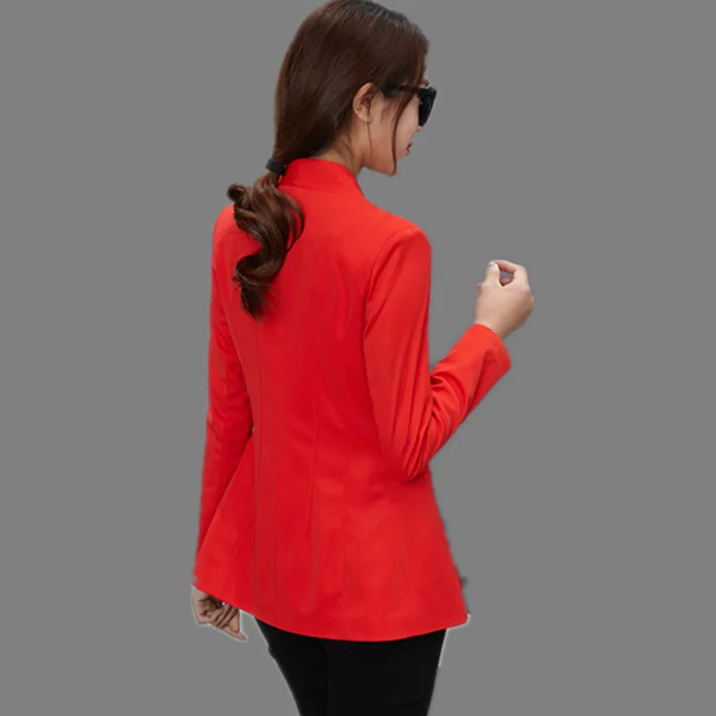 2019 Candy Color Temperament Spring Autumn New Bright Yellow Suit Women Blazer Jacket - 32898197024
