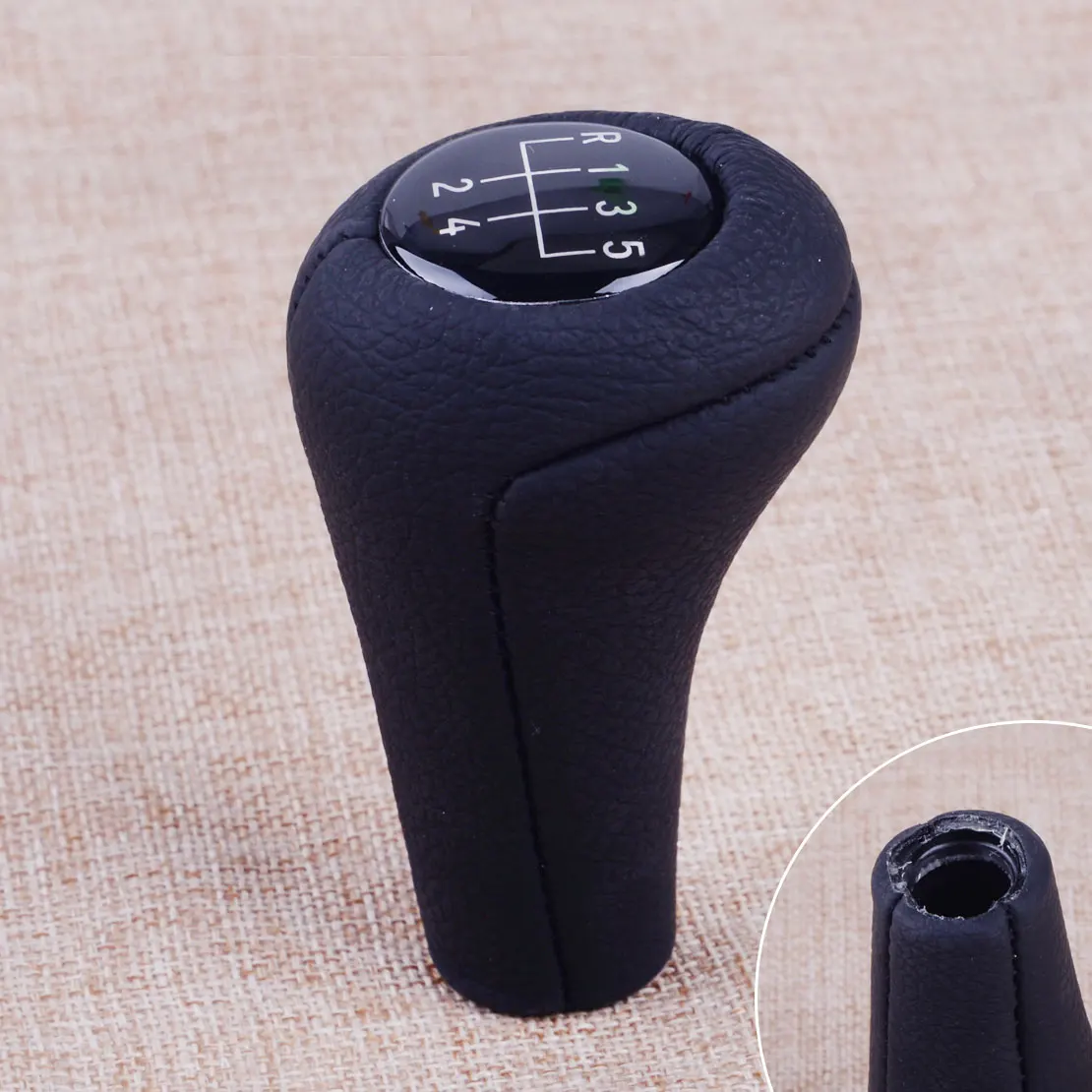 

CITALL Black 5 Speed Car Gear Shift Knob Manual Lever Handle Fit for BMW 1 3 5 7 series M E36 E46 PU Leather