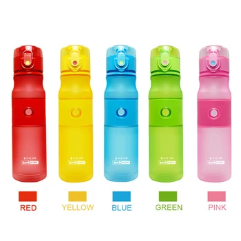 

Cute Color BPA Free Plastic Water Bottle with Lock Fashion and Portable Sports Kettle 400ml or 600ml Available SH35