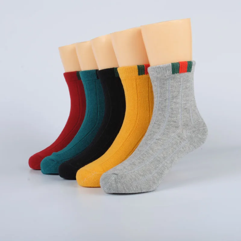 5 пар, носки для маленьких мальчиков и девочек, весенние, летние носки для новорожденных Meias Para Bebe детские зимние теплые носки детские носочки от 0 до 8 лет - Цвет: 5