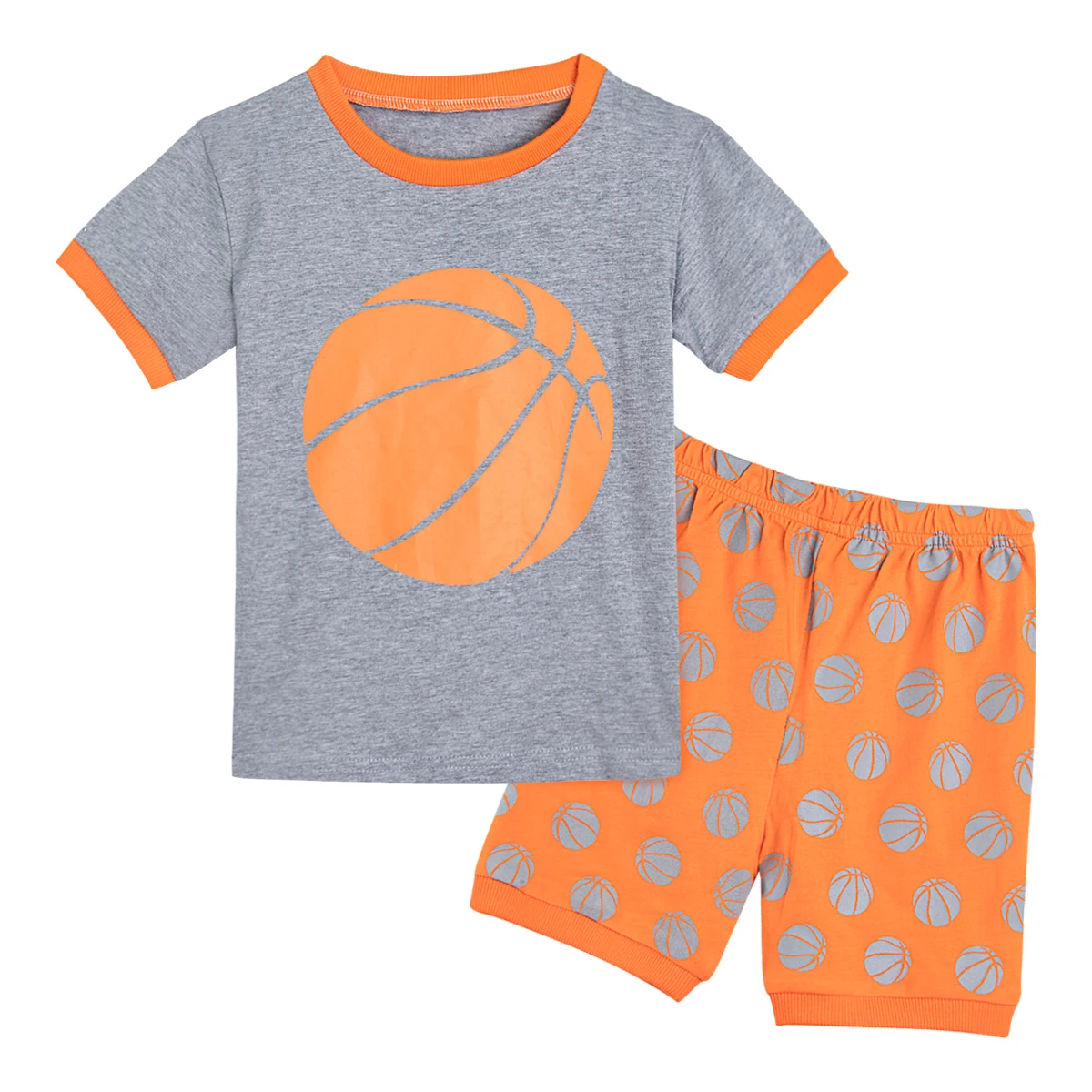 Детский пижамный комплект для мальчиков с изображением робота, динозавра, футбола, бейсбола, баскетбола, футбольные пижамы для малышей, Детская ночная рубашка с принтом, 2 шт