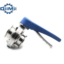 1\" /1-1/2\" /2\" Stainless Steel Sanitary 1\"/1.5\"/2 Tri Clamp Butterfly Valve Squeeze Trigger for Homebrew Dairy Product