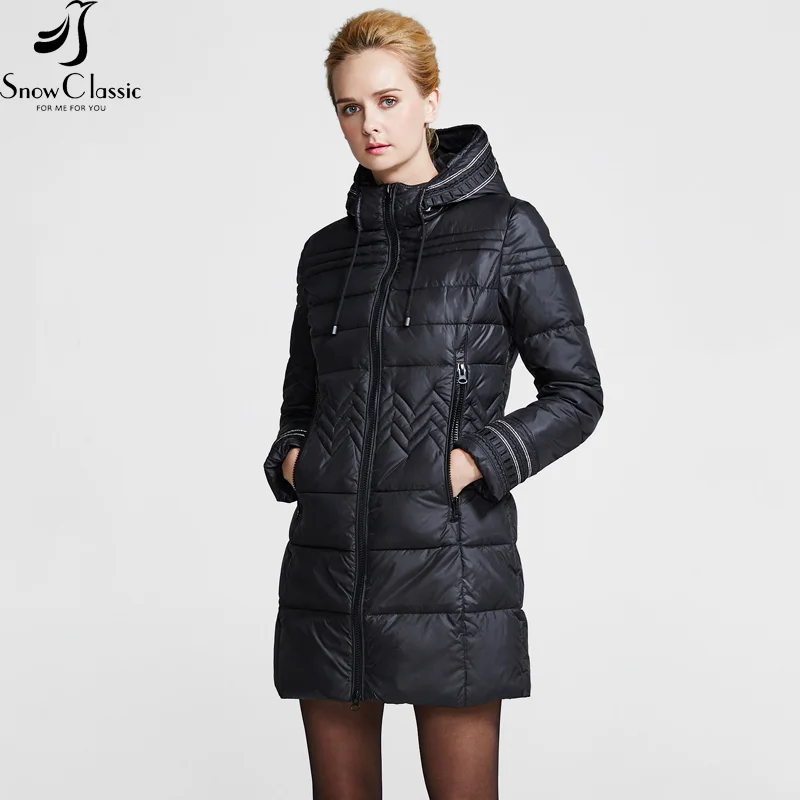 Snowclassic Women s Winter Jacket 2016 Female Long Jacket Women Padded Jacket Parka Women 15223