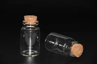 100pcs 30*50mm Clear Glass Bottle Vials Empty Sample Jars with Cork Stopper Message Vial Weddings Wish Bottle Home Storage Box 1