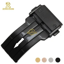 Stainless steel watchband buckle watch strap fold clasp watch accessories Folding clasp gold black silver 20mm