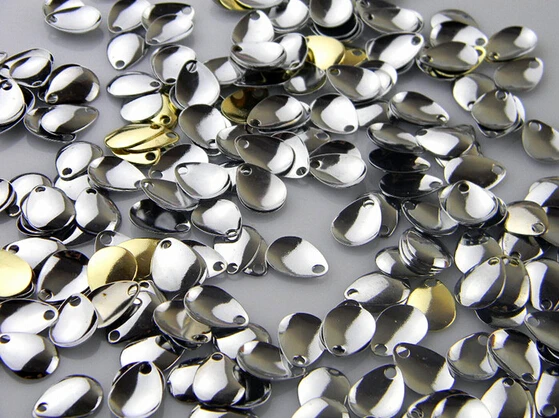 

100pcs/lot gold silver samll/middle/big size blade lure spoon fishing lure fishing accessory swim lure fishing tackle