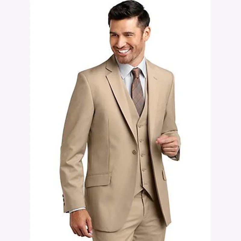 High-Quality-One-Button-Khaki-Groom-Tuxedos-Groomsmen-Men-s-Wedding-Prom-Suits-Custom-Made-Jacket