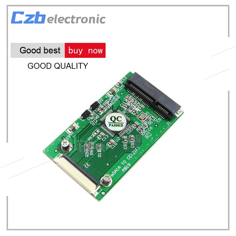 mSATA PCI-E 1.8" 3.3V SSD To 40pin ZIF CE Cable Adapter Converter Card