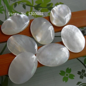 

50pcs/lot 13x18mm 100% Natural Oval Cabochon Mother of Pearl shell for DIY Jewelry White Oval Cabochon MOP Pearl shell