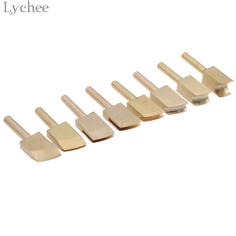 

Lychee 1pc Single Line Leather Edge For Sealing DIY Tool Brass Soldering Iron Edge Marking Sewing Tool