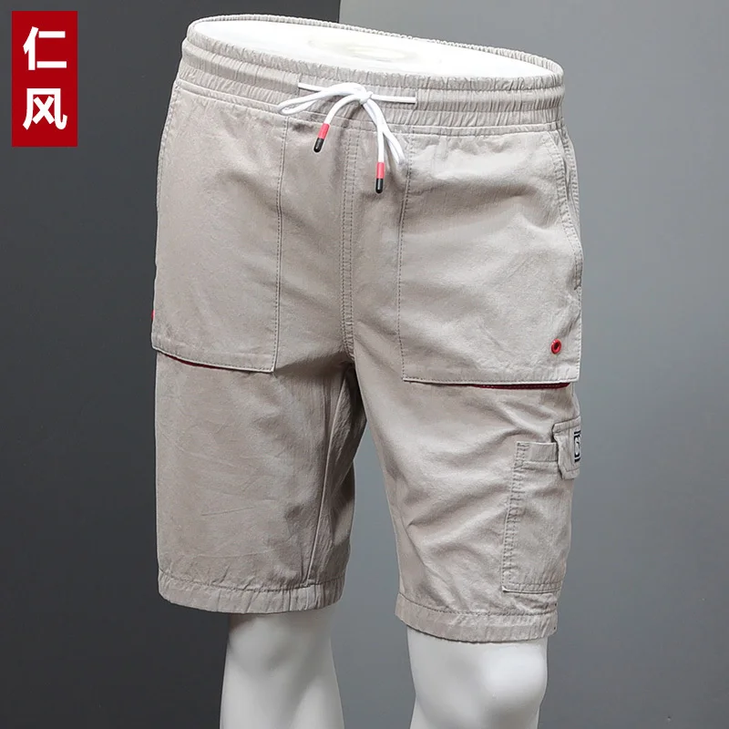 Новинка мужские свободные повседневные шорты Карго короткие штаны камуфляжные военные Летние Стильные до колен Большие размеры 2 цвета шорты мужские