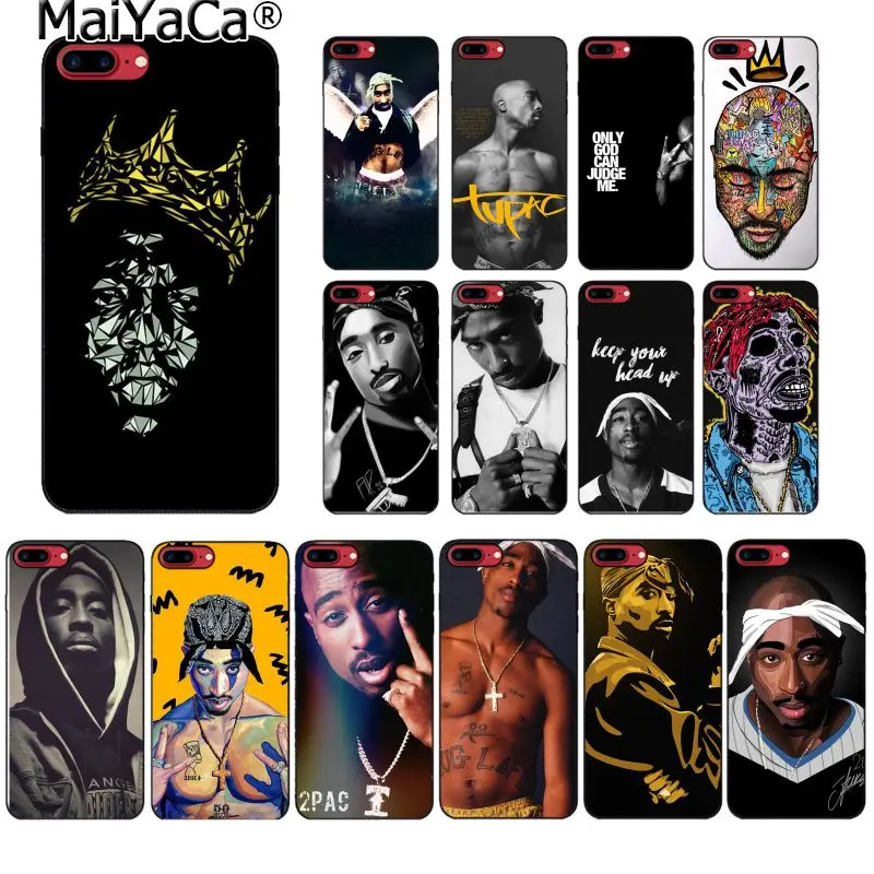 

MaiYaCa 2Pac Tupac Amaru Shakur Phone case For iphone 11 Pro 11Pro Max 8 7 6 6S Plus X XS MAX 5 5S SE XR