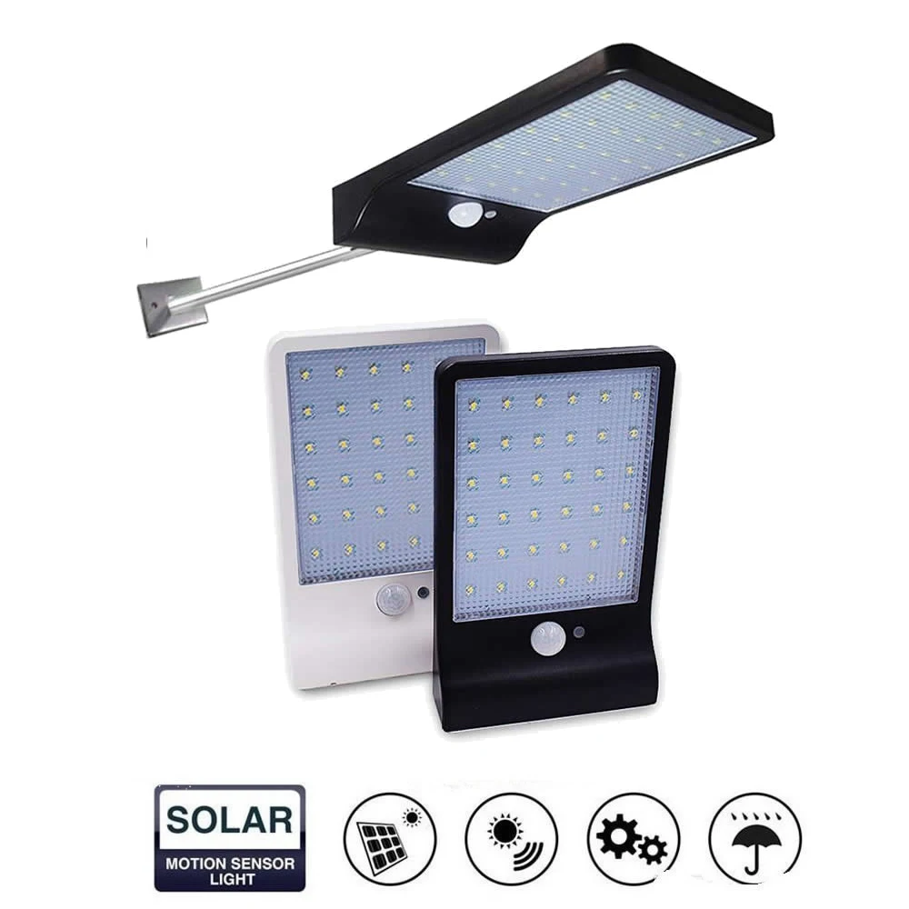 

Aluminum pole 48/36 LED Solar Power Street PIR Infrared Motion Sensor Wall Lamp Energy Saving Waterproof Outdoor Garden Security
