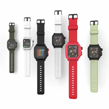 

Waterproof Apple Watch 4 Case with Soft Silicone Band Shockproof Rugged iWatch Protective Case for Diving Outdoor 40mm 44mm