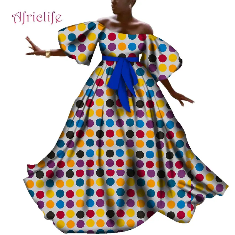 2019 африканские платья для женщин с открытыми плечами Длинные платья Вечерние свадебные повседневные Дата африканская Дашики женские