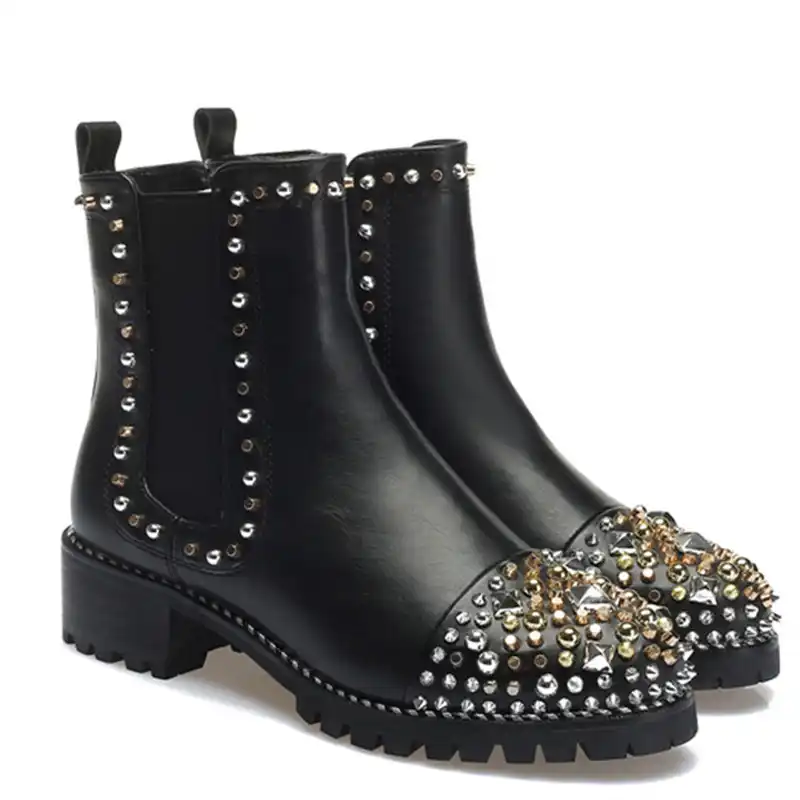 spiked chelsea boots
