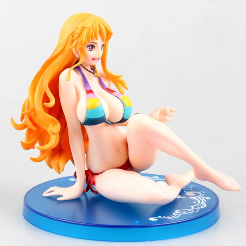 

Anime One Piece Figurine Sexy Nami Swimsuit BB Ver. Figures PVC Collection Model 15CM