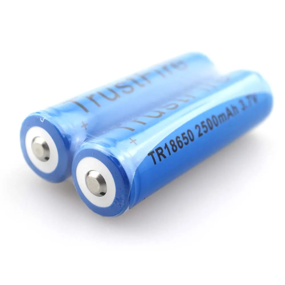 10pcs/lot TrustFire TR18650 3.7V 2500mAh Rechargeable Li-ion Battery with PCB Protection Power Source For LED Flashlight 10pcs/lot TrustFire TR18650 3.7V 2500mAh Rechargeable Li-ion Battery with PCB Protection Power Source For LED Flashlight