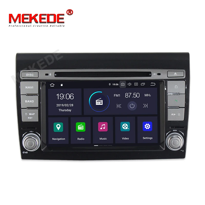 Clearance MEKEDE PX30 Car Multimedia Player Android 9.0 GPS 2 Din Stereo System For Fiat/Bravo 2007-2012  2GB RAM Radio am fm Wifi USB 1