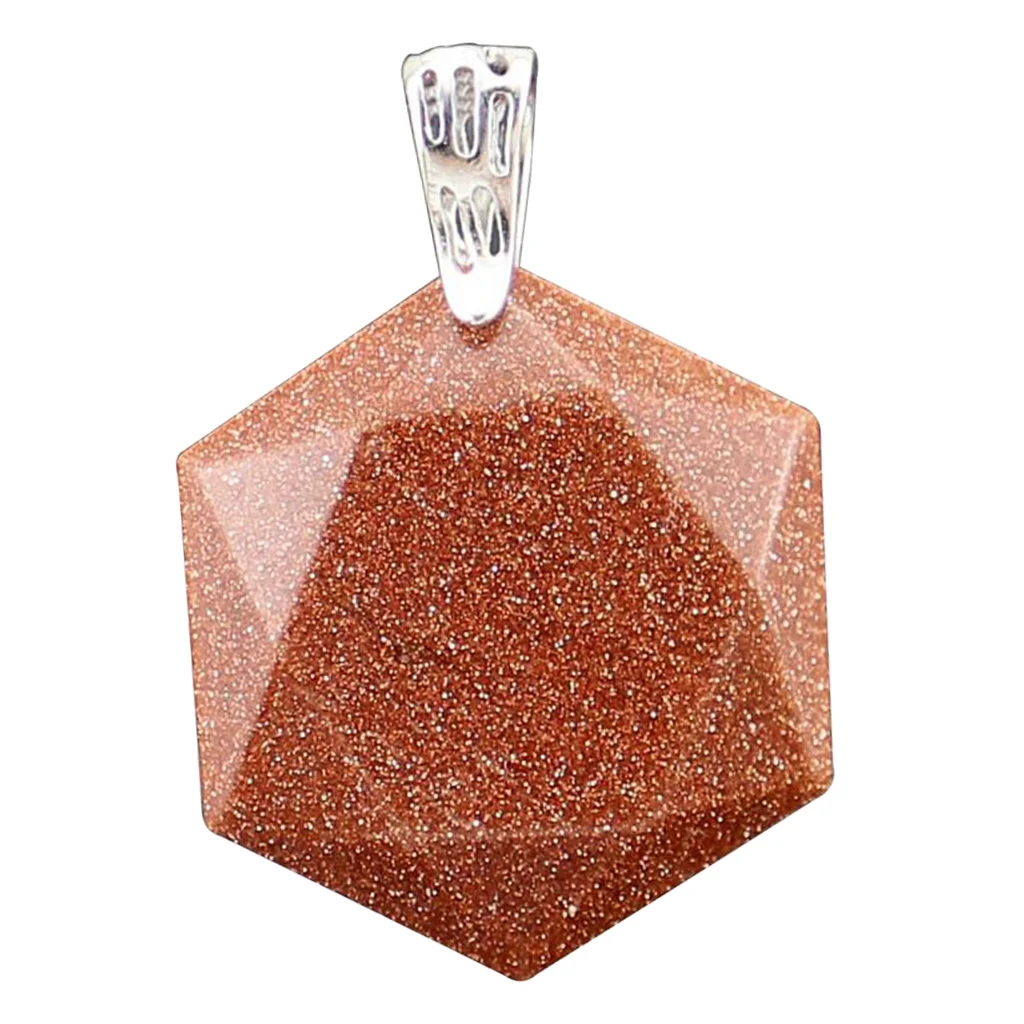 Luster Smooth Polished Crystal Jewish Star of David Hexagram Shape Stone Pendant for Necklace Pendant Metal Bail Clasp