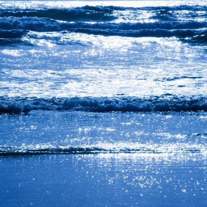 Sun Reflecting Off The Waves In The Ocean; Cannon Beach  Oregon  United States of America Poster Print (12 x 19)