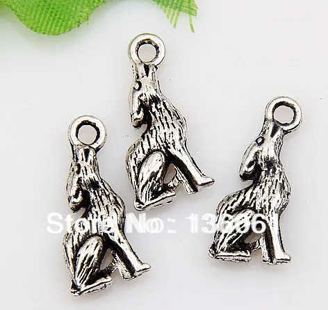

Vintage Silvers Charms 3D Filigree Coyote Wolf Pendants For Bracelet Necklace Fashion Jewelry Making DIY Accessories 10pcs Z750