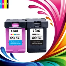 

Hisaint Hot 2 Pcs Ink Cartridge For HP 664 Black & Tri-color For HP DeskJet 1115 2135 3635 1118 2138 3636 3638 4536 4676