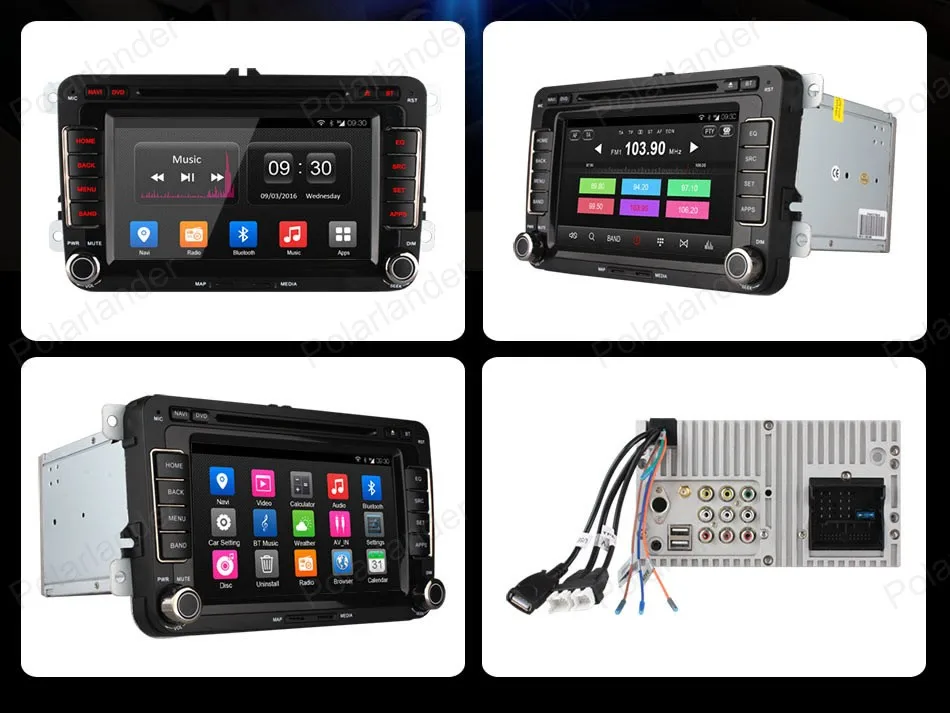 Best Android4.4 Car DVD For VW passat jetta polo golf Quad Core FM AM GPS radio support wifi 3G BT GPS DAB+ DVR TPMS DTV OBDII 19