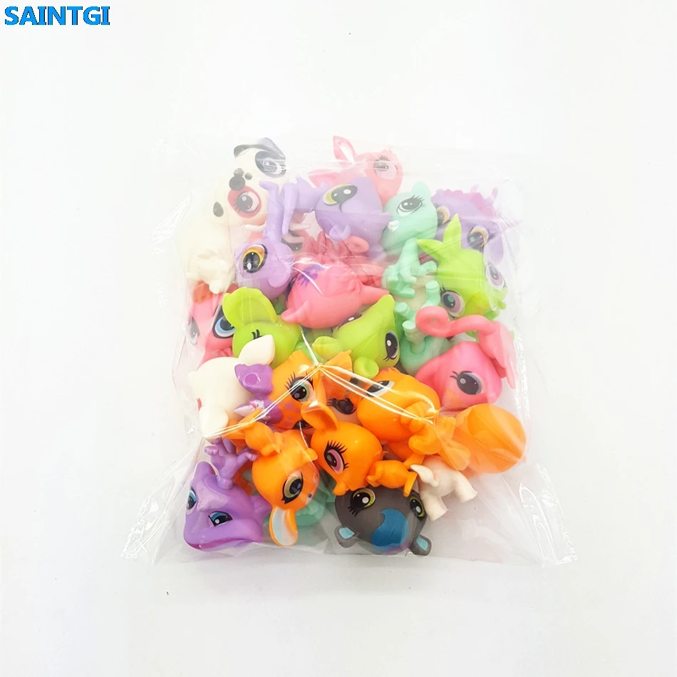 Saintgi мешок игрушек 12 шт./пакет случайный маленький Pet Shop LPS Игрушечные лошадки